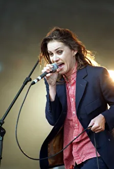 Siobhan Fahey singer with Shakespear Sister pop group on stage at T in the Park Siobhan Fahey singer with Shakespear Sister pop group on stage at T in the Park
