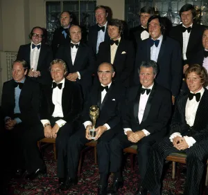 Sir Alf Ramsey is re-united with his World Cup winning team for his testimonial dinner Sir Alf Ramsey is re-united with his World Cup winning team for his testimonial dinner