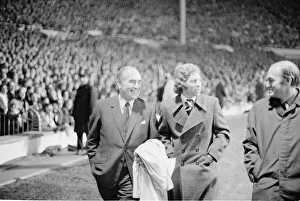 Sir Alf Ramsey seen here sharing a joke with Alan Ball before the start of Endland' Sir Alf Ramsey seen here sharing a joke with Alan Ball before the start of Endland'
