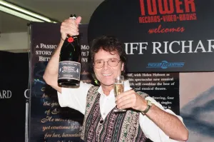 Sir Cliff Richard at Tower Records in London's Piccadilly Circus Sir Cliff Richard at Tower Records in London's Piccadilly Circus