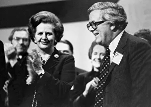 Sir Geoffrey Howe applauded by Margaret Thatcher during Tory party conference Sir Geoffrey Howe applauded by Margaret Thatcher during Tory party conference