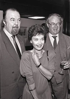 Sir Peter Hall, Nicola Pagett and John Mortimer QC, October 1987 Sir Peter Hall, Nicola Pagett and John Mortimer QC, October 1987