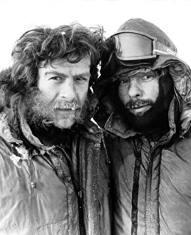Sir Ranulph Fiennes and Charles Burton at the North Pole on Easter Sunday Sir Ranulph Fiennes and Charles Burton at the North Pole on Easter Sunday