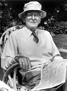 Sir William Lyons pictured in his garden at Wappenbury Hall, Warwickshire Sir William Lyons pictured in his garden at Wappenbury Hall, Warwickshire