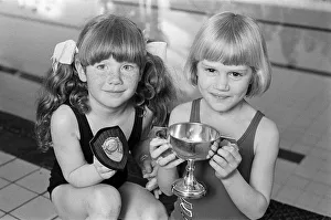 Six-year-old swimmer Charlotte Ann St Clair (right) is the " Six-year-old swimmer Charlotte Ann St Clair (right) is the "