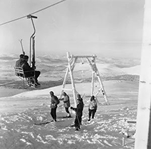 Skiers seen here on the recently opened White Lady chair lift on Cairngorm 3rd January Skiers seen here on the recently opened White Lady chair lift on Cairngorm 3rd January