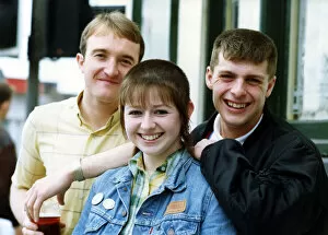 Images Dated 25th May 1991: Skinheads on the streets of Newcastle on 25th May 1991