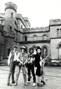 Slade at Eastnor Castle, near Ledbury. (L _-R) Don Powell, Noddy Holder Slade at Eastnor Castle, near Ledbury. (L _-R) Don Powell, Noddy Holder