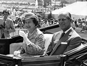 A smiling Queen and Duke of Edinburgh pictured during their visit to the Royal Welsh Show A smiling Queen and Duke of Edinburgh pictured during their visit to the Royal Welsh Show