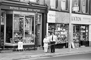 Smithdown Road shopkeepers Mrs Anne Lev (right) and Mrs Elsie Luxton and her son Smithdown Road shopkeepers Mrs Anne Lev (right) and Mrs Elsie Luxton and her son