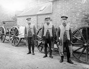 Soldiers of the Royal Artillery seen here wearing their jackets designed to carry 18Ib Soldiers of the Royal Artillery seen here wearing their jackets designed to carry 18Ib