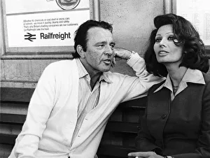 Sophia Loren actress with Richard Burton together at Brockenhurst Sophia Loren actress with Richard Burton together at Brockenhurst