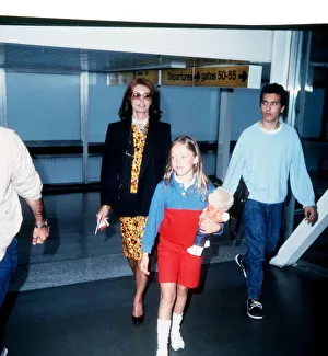 Sophia Loren actress with her son Carlo and niece Angelica Caronica Sophia Loren actress with her son Carlo and niece Angelica Caronica