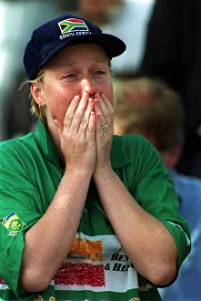 South Africa Cricket Fan cries at Edgbaston June 1999 Australia South Africa Cricket Fan cries at Edgbaston June 1999 Australia