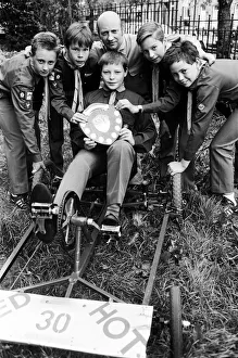Speed kings... youngsters from the 11th Holy Trinity Scouts in Marsh raced off with top Speed kings... youngsters from the 11th Holy Trinity Scouts in Marsh raced off with top