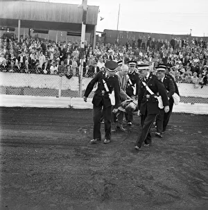 Speedway at stoke, motorsport. June 1960 M4380-003 Speedway at stoke, motorsport. June 1960 M4380-003