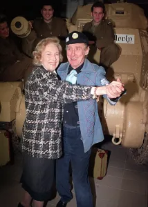 Spike Milligan Actor with Christabel Leighton-Porter Actress at The Imperial War Museum Spike Milligan Actor with Christabel Leighton-Porter Actress at The Imperial War Museum
