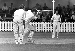 Sport - Cricket - Glamorgan captain Tony Lewis cuts a ball from Notts bowler R. A Sport - Cricket - Glamorgan captain Tony Lewis cuts a ball from Notts bowler R. A