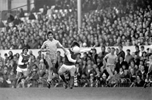 Sport: Football: Arsenal vs. Coventry. Action from the match. February 1981 81-00516-093 Sport: Football: Arsenal vs. Coventry. Action from the match. February 1981 81-00516-093
