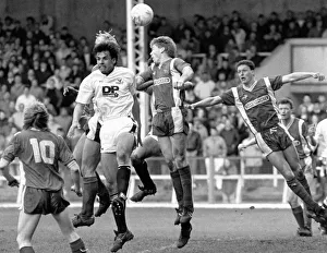 Sport - Football - Swansea City - -Swansea defender Chris Coleman jumps under pressure Sport - Football - Swansea City - -Swansea defender Chris Coleman jumps under pressure