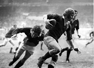 Sport - Rugby - Graham Price in action for Wales v Scotland - Feb 1978 - Western Mail Sport - Rugby - Graham Price in action for Wales v Scotland - Feb 1978 - Western Mail