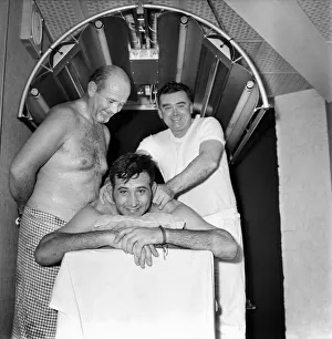 Sport: Rugby Union South African visit to Sauna baths: Sprinfbok manager Corrie Bornman Sport: Rugby Union South African visit to Sauna baths: Sprinfbok manager Corrie Bornman