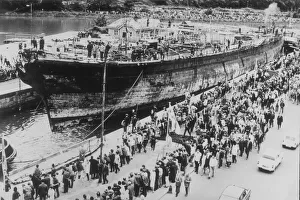 The SS Great Britain squeezes in to the Cumberland Basin Lock 5th July 1970 The SS Great Britain squeezes in to the Cumberland Basin Lock 5th July 1970