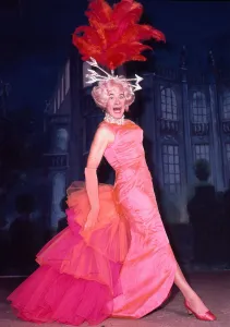 Stanley Baxter wearing a long pink dress. January 1977. A©mirrorpix Stanley Baxter wearing a long pink dress. January 1977. A©mirrorpix