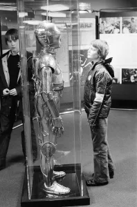 Star Wars Exhibition on display at the Science Museum, London, 30th December 1977 Star Wars Exhibition on display at the Science Museum, London, 30th December 1977
