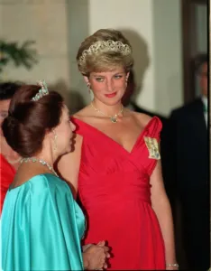 State visit of President Cossiga of Italy to Britain. Princess Diana State visit of President Cossiga of Italy to Britain. Princess Diana
