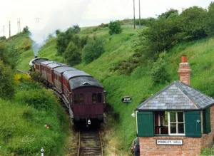 One of the steam locomotives at Tanfield Railway near Stanley One of the steam locomotives at Tanfield Railway near Stanley