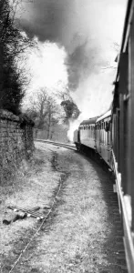 A steam trains makes its way majestically round a bend on the Tanfield Railway on 23rd A steam trains makes its way majestically round a bend on the Tanfield Railway on 23rd