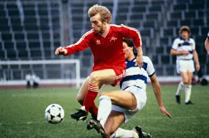 Steve Archibald Aberdeen football player is tackled by Joe McLaughlin of Morton in a Steve Archibald Aberdeen football player is tackled by Joe McLaughlin of Morton in a