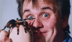 Steve Bristow with his tarantula spider. 20th October 1993 Steve Bristow with his tarantula spider. 20th October 1993