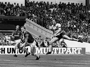 Steve Bull of Wolves shooting for goal in their Sherpa Vans Trophy final against Burnley Steve Bull of Wolves shooting for goal in their Sherpa Vans Trophy final against Burnley