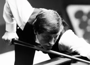 Steve Davis playing in the 1985 World Snooker Championship, 22nd April 1985 Steve Davis playing in the 1985 World Snooker Championship, 22nd April 1985