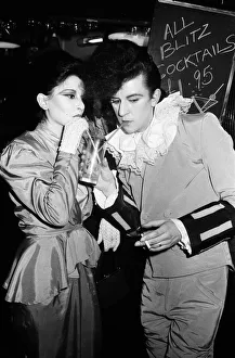 Steve Strange and Julia at The Blitz Club in Covent Garden. 13th February 1980 Steve Strange and Julia at The Blitz Club in Covent Garden. 13th February 1980