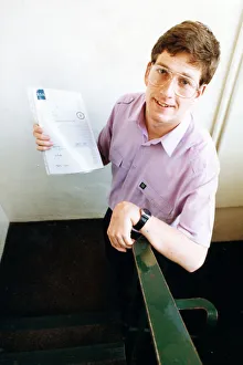Steven Clark proudly shows off the national certificate he gained in Business Admin Steven Clark proudly shows off the national certificate he gained in Business Admin