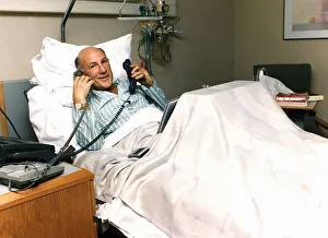 Stirling Moss ex Grand Prix Racing Driver in hospital after breaking a leg in a motorbike Stirling Moss ex Grand Prix Racing Driver in hospital after breaking a leg in a motorbike