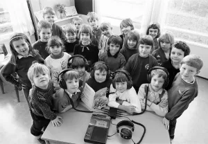 Storytime - third year infants at Brockholes CE Junior and Infants School tune into a Storytime - third year infants at Brockholes CE Junior and Infants School tune into a