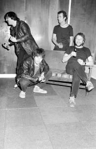The Stranglers seen here receiving their Daily Mirror Pop Club awards The Stranglers seen here receiving their Daily Mirror Pop Club awards