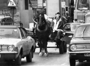 Street Traders-Scrap dealers: King of the road. Scrappie Supreme. June 1977 P004965 Street Traders-Scrap dealers: King of the road. Scrappie Supreme. June 1977 P004965
