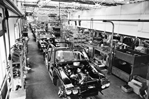 Strike action at Rover, assembly line deserted, in support of the first official one day Strike action at Rover, assembly line deserted, in support of the first official one day