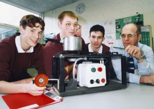 Students from Eston Park School (L-R) Peter Hill, Chris Crash and Martin Jobling Students from Eston Park School (L-R) Peter Hill, Chris Crash and Martin Jobling