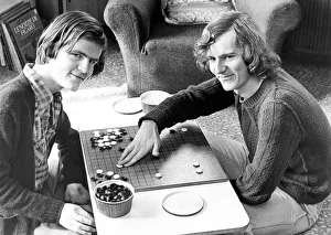 Students playing the new Chinese board game GOin April 1977 Students playing the new Chinese board game GOin April 1977