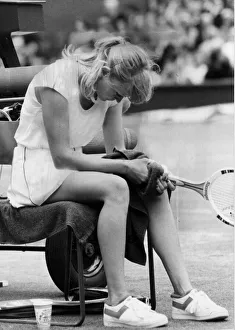 Sue Barker after defeat in the Wimbledon Tennis Championships - June 1981 Sue Barker after defeat in the Wimbledon Tennis Championships - June 1981