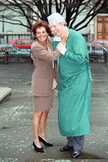 Images Dated 12th March 1992: Sue Johnston and Tom Baker attend a photocall for ITV series Medics