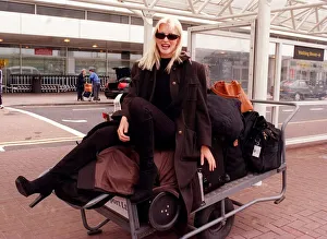 Supermodel Caprice June 1998 arriving at Glasgow Airport Supermodel Caprice June 1998 arriving at Glasgow Airport