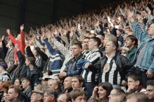Supporters watching Newcastle United v Nottingham Forest Supporters watching Newcastle United v Nottingham Forest