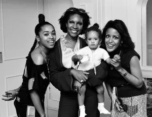 The Supremes, left to right, Susaye Greene, Mary Wilson with her 12 month old baby The Supremes, left to right, Susaye Greene, Mary Wilson with her 12 month old baby